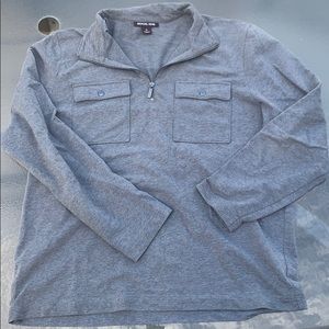 Michael Kors Mens Half Zip Long Sleeve